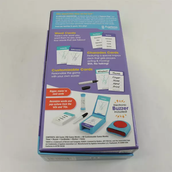 Ageless Games Taboo Charades Party Game Word Guessing