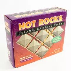Hot Rocks Ceramic Grilling Tiles 12 Pack 3x3 BBQ Grill Tiles USA Open Box