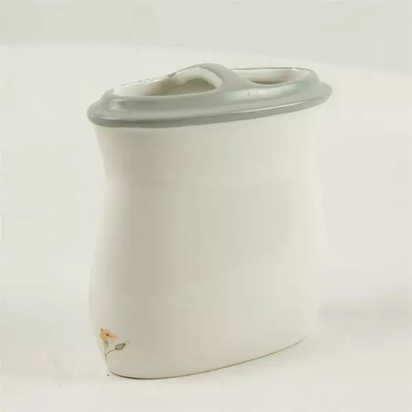 Mainstays Inspire Ceramic Wildflowers & Butterflies Toothbrush Holder