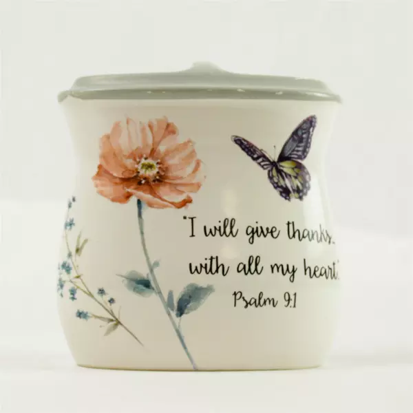 Mainstays Inspire Ceramic Wildflowers & Butterflies Toothbrush Holder