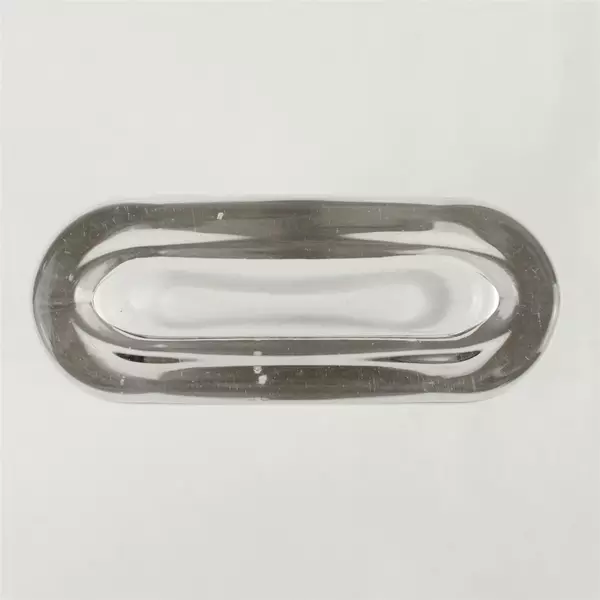 Clear Rectangular Glass Vase 6.5" Modern Minimalist Tabletop