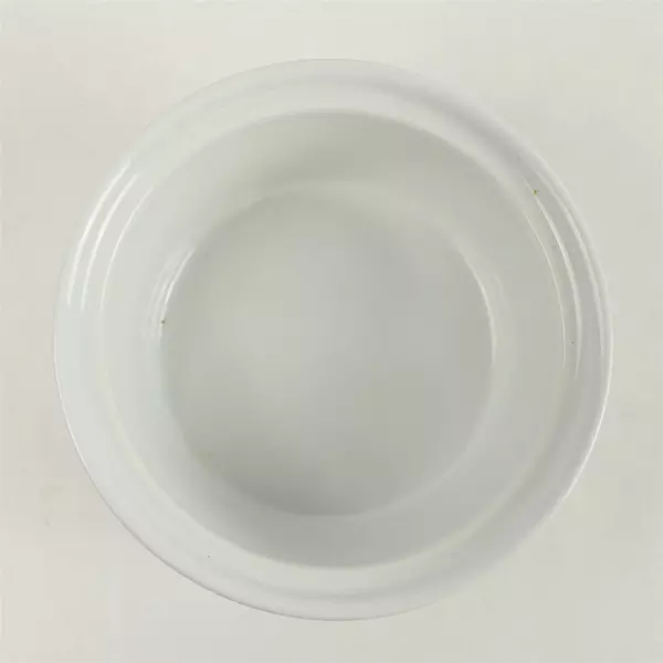 Norpro White Glazed Stoneware Serving Container Pear & Leaf Pattern