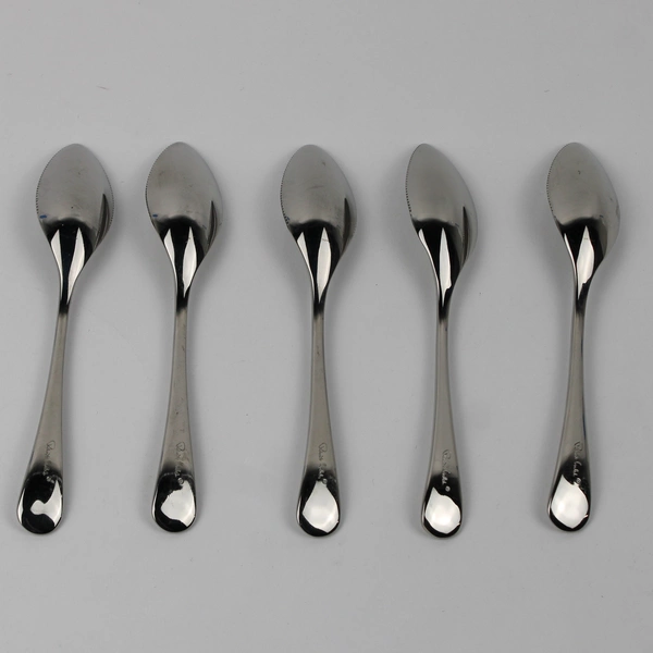 Lot of 5 Robert Welch Caesna-Radford Bright Pattern Grapefruit Spoons 5.75" Rare