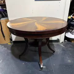 Thomasville Ernest Hemingway Collection Spiral Design Wooden Dinner Table