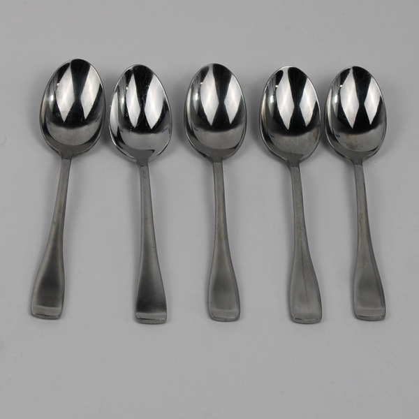 Lot of 5 Oneida Surge Stainless Steel Teaspoons 6 1/4"