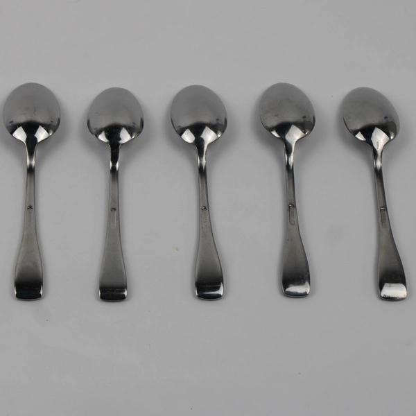 Lot of 5 Oneida Surge Stainless Steel Teaspoons 6 1/4"