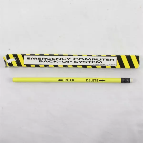 ImaginiT Emergency Computer System Funny Pencil Gag Gift 