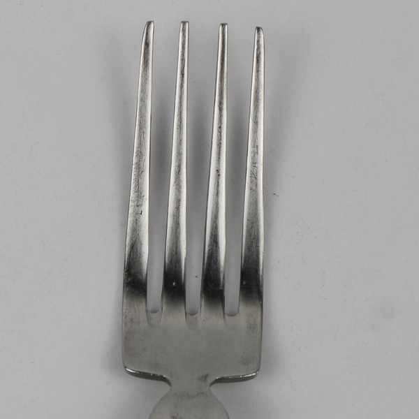 Lot of 5 Rare Ikea Circle Neck Pattern Stainless Steel Dinner Forks 7.75" HTF