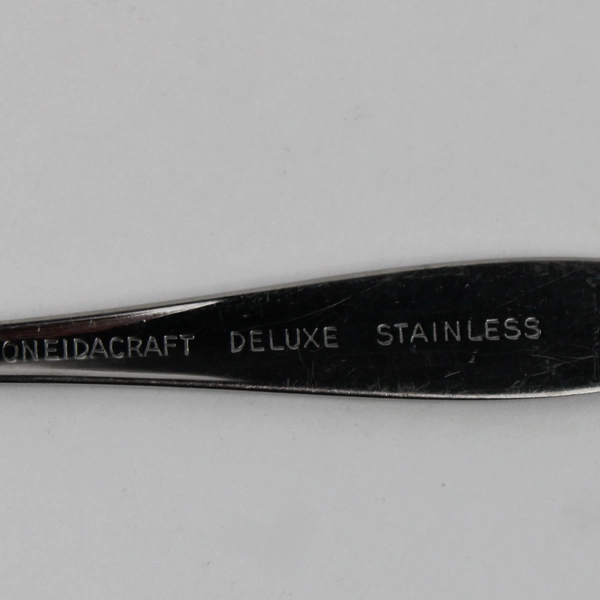 Lot of 4 Oneida Oneidacraft Deluxe Ember Glow Stainless Salad Forks 6.25" Good