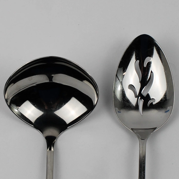 Lot of 2 Oneida Oneidacraft Deluxe Ember Glow Stainless Serving Utensils Good