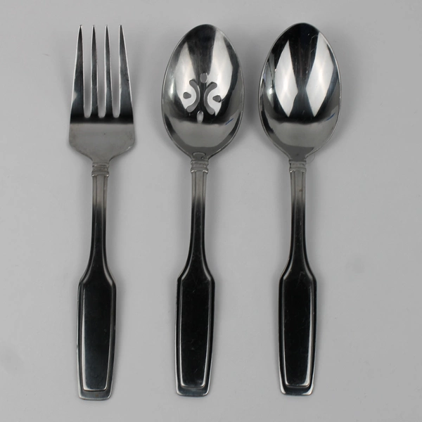 Oneida Silver Danforth Pattern Stainless 3-Piece Serving Set Hard To Find