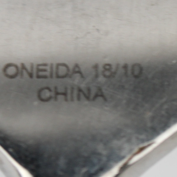 Lot of 4 Oneida Silver Dalton Pattern Stainless Salad Forks 7" Round Handle Good