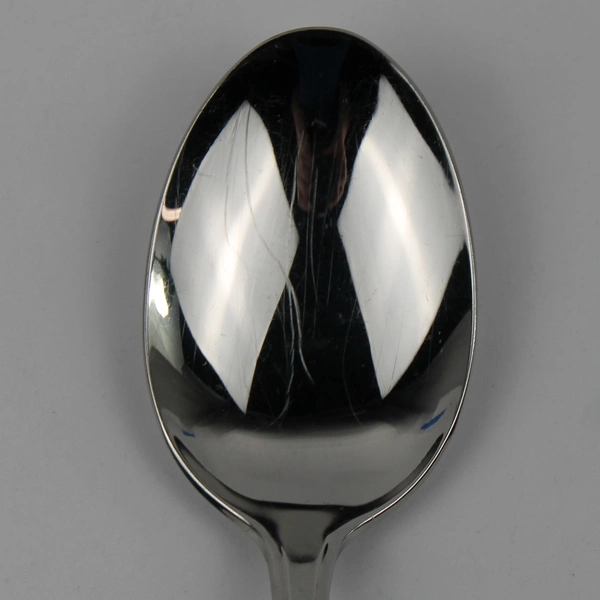 Lot of 7 Providence Plaza Pattern Stainless Oval Shaped Soup Spoons 7.25" Good