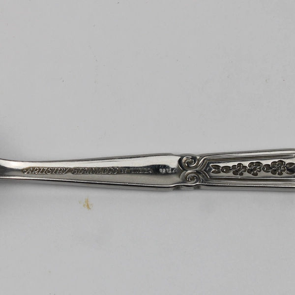 Lot of 2 Oneida Silver Dowry Pattern 1 Dinner Fork 1 Cold Meat Serving Fork Rare
