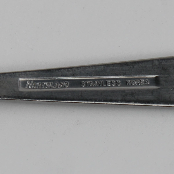 Lot of 5 Oneida (Northland) Dane Pattern Stainless Salad Forks 6.75" Good HTF