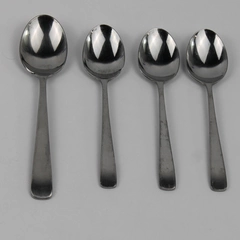 Lot of 4 Oneida (Northland) Dane Pattern 3 Teaspoons 1 Oval Soup Spoon Good HTF