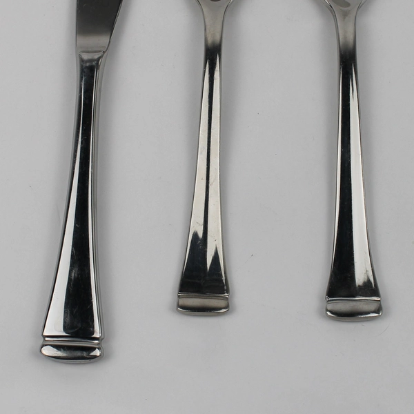 Lot of 3 Oneida Silver Dorchester Pattern 18/10 SS 2 Oval Soup Spoons 1 Knife
