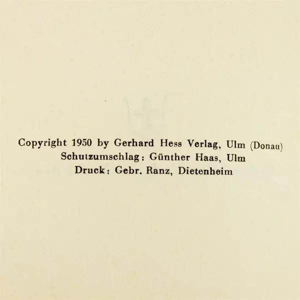 Verzauberung by Ludwig Finckh Hardcover 1950