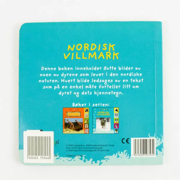 Nordisk Villmark Kids Book 'Animals' Hardcover