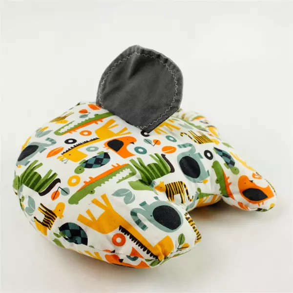 Stuffed Elephant Pillow Jungle Fabric Nursery Decor Cuddly