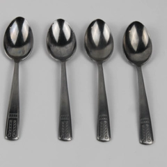 Lot of 4 Providence Elegance Pattern Stainless Teaspoons 6" Long