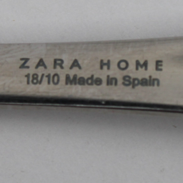 Lot of 4 Zara Home Flatware Unknown Pattern 18/10 Stainless Dinner Forks 8" 