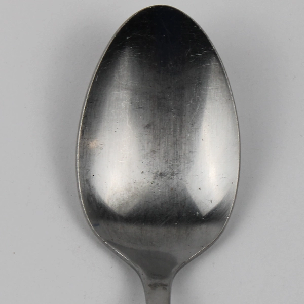 Lot of 2 Pageant Harvest Pattern Stainless Black Accent Soup Spoons 7.25" Good