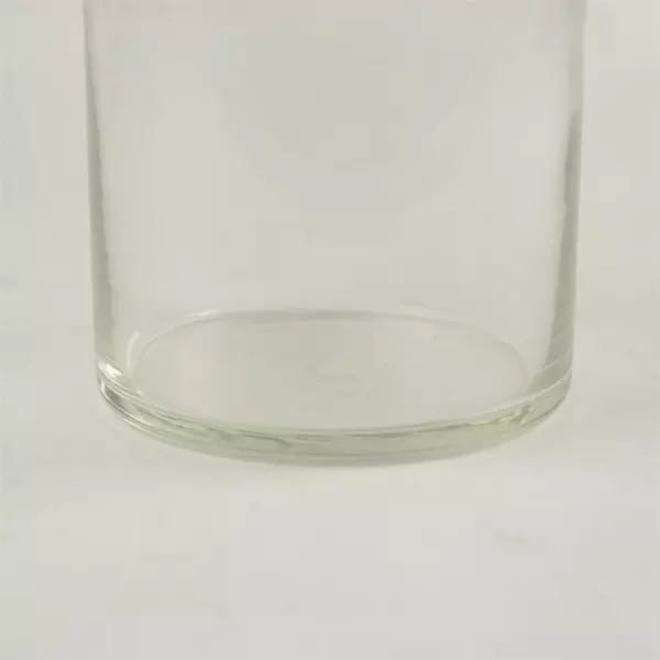 Clear Glass Carafe Vase 10.75in Tall Classic Floral Tabletop