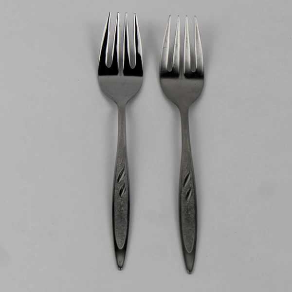 Lot of 2 Oneida Silver Royal Harvest Pattern Stainless Salad Forks 6.25" Good