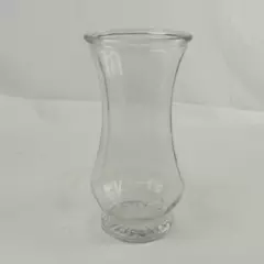 Clear Glass Garden Rose Vase 9.75in