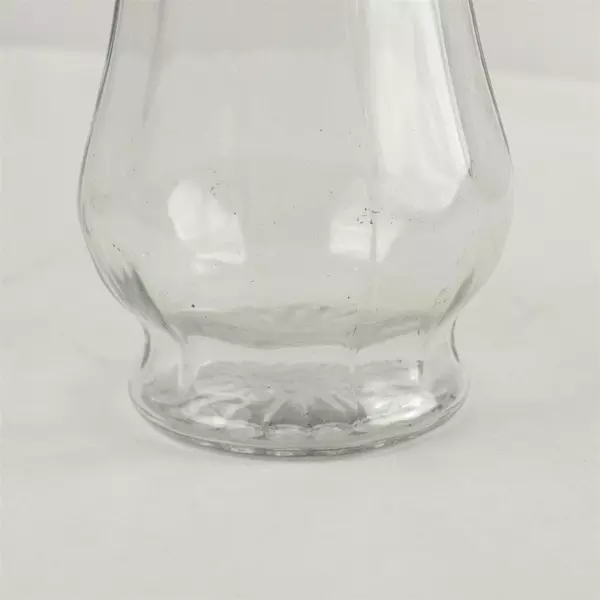 Clear Glass Garden Rose Vase 9.75in