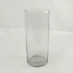 Clear Glass Cylinder Flower Vase 10in Tall x 4.5in Diameter