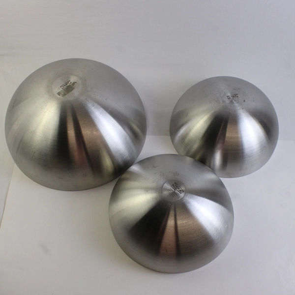 Lot Of 3 Ikea Stainless Steel Round Mixing Bowls (2 11.25" Diam, 1 14.5" Diam)