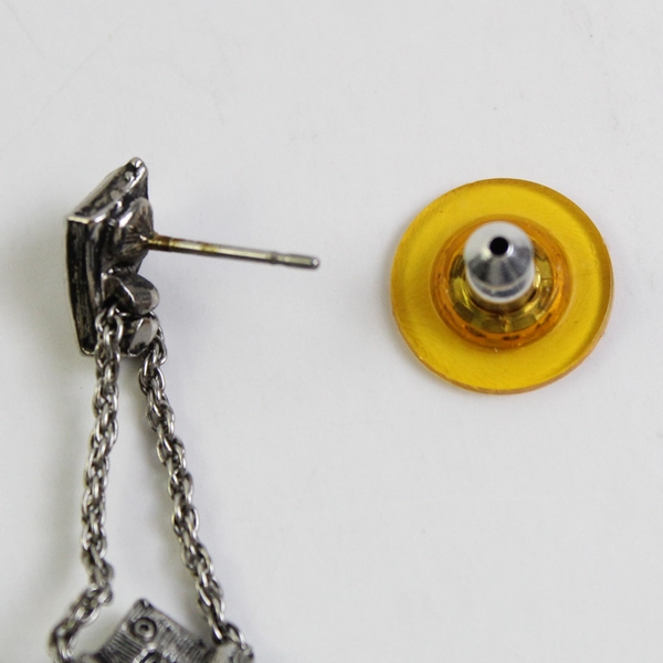 Vintage Avon Faux Amethyst Dangle Earrings