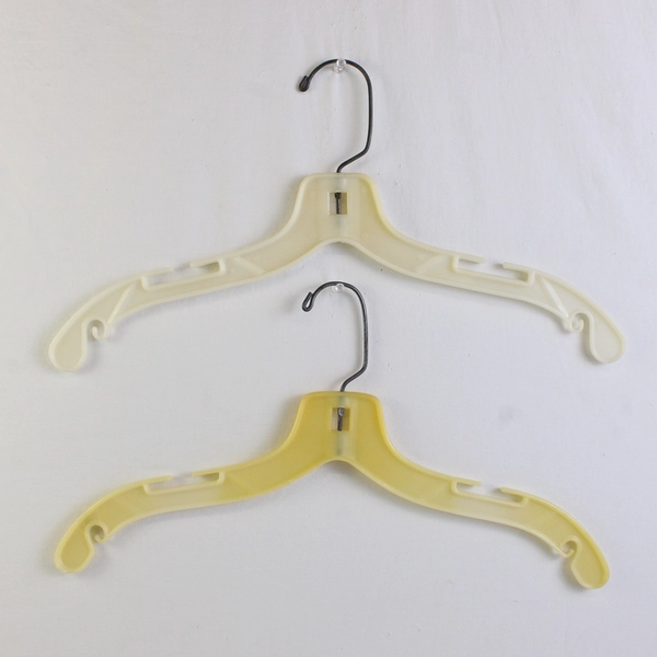  Lot of 10 Off-White Plastic Shirt Hangers Closet Organization