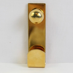 Vintage Gold-Tone Bar Hook Brooch Office Jewelry 2-3/4"