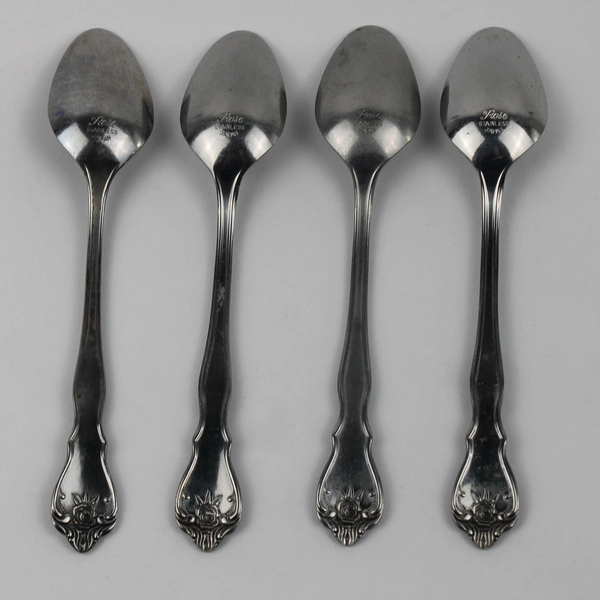 Set of 4 Rose by MSI Stainless Japan 6.5" Teaspoons