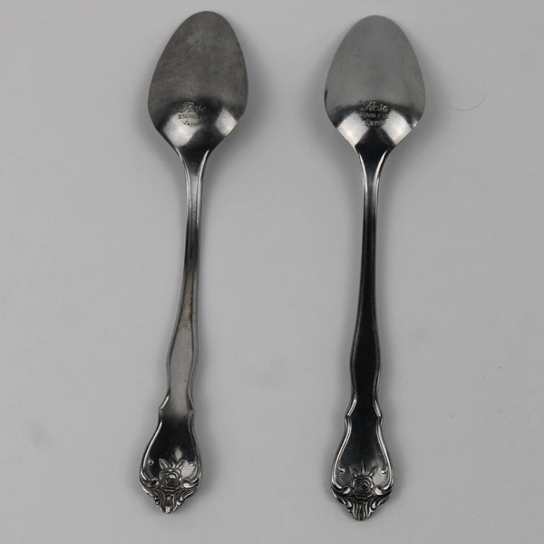 Set of 2 Rose by MSI Stainless Japan 6.5" Tea Spoons