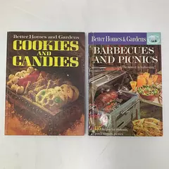 Lot of 2 Better Homes & Gardens Cookbooks Barbeques & Picnics Cookies & Candies