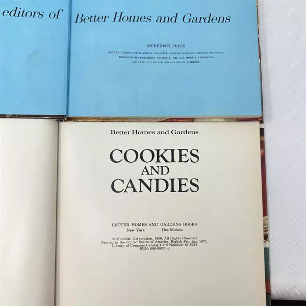 Lot of 2 Better Homes & Gardens Cookbooks Barbeques & Picnics Cookies & Candies