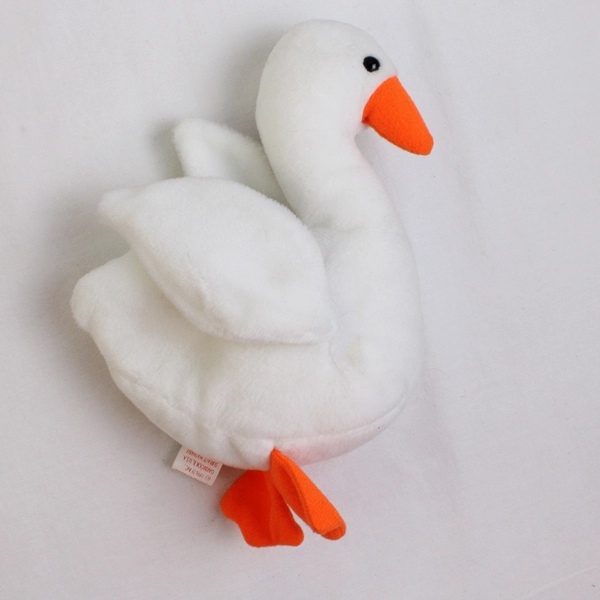 Ty Beanie Babies Gracie 1996 White Goose Bird With Tag Plush Toy