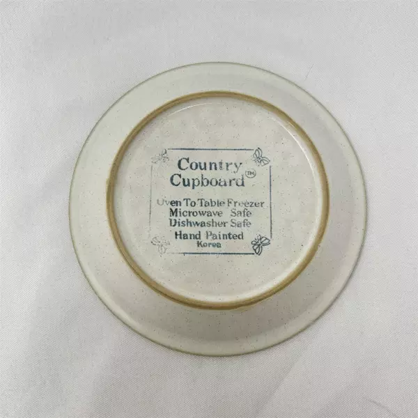 Vintage Pfaltzgraff Country Cupboard Stoneware Saucer Neutral Glaze