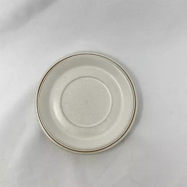 Vintage Pfaltzgraff Country Cupboard Stoneware Saucer Neutral Glaze