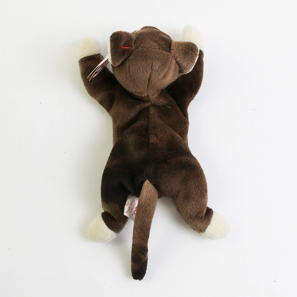 TY Beanie Babies Pounce 1997 Brown House Cat With Tags Plush Toy