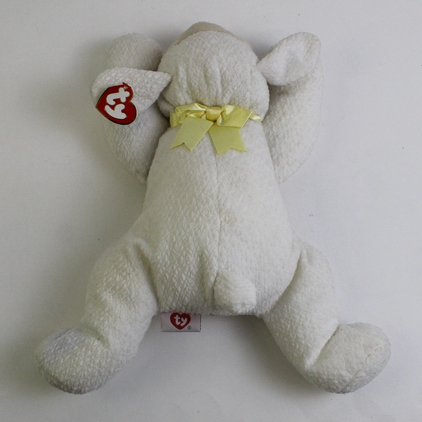 TY Beanie Babies Baba 1996 White Lamb Goat With Tag Plush Toy 14" Long