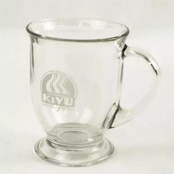 Kivu Coffee Clear Glass Mug Tea Cup Clear Handle