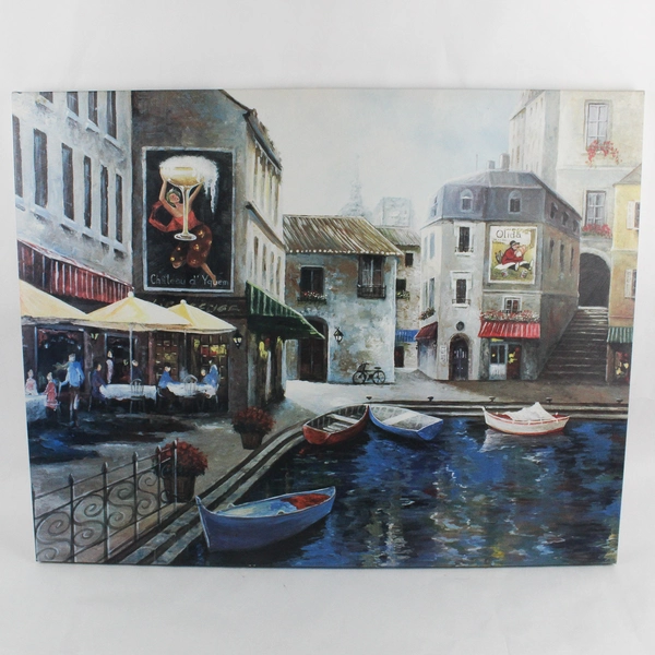 Canvas Print Mediterranean Cityscape 22 X 27.75