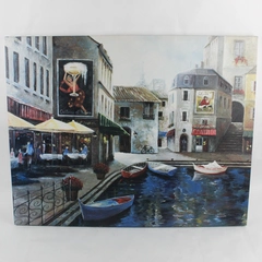 Canvas Print Mediterranean Cityscape 22 X 27.75