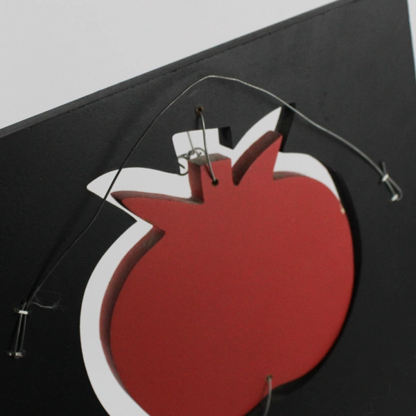 Wooden Apple Wall Hanging "Faith" "Family" "Friends"