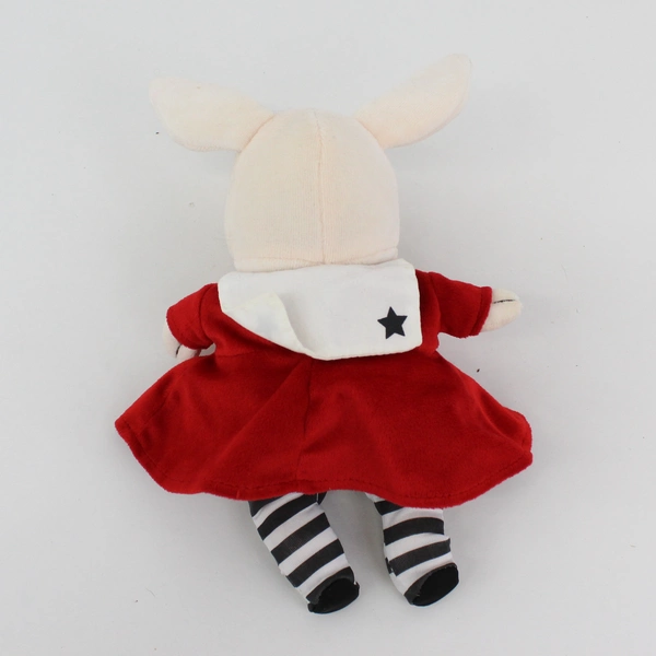 2008 Merrymakers Olivia Pig W/ Red Dress Black & White Tights 8.5” Plush Toy